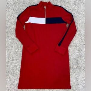 Red Tommy Hilfiger Denim dress long sleeve